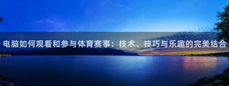 新体球即时比分新球体育：电脑如何观看和参与体育赛事：技术、技巧与乐趣的完美结合